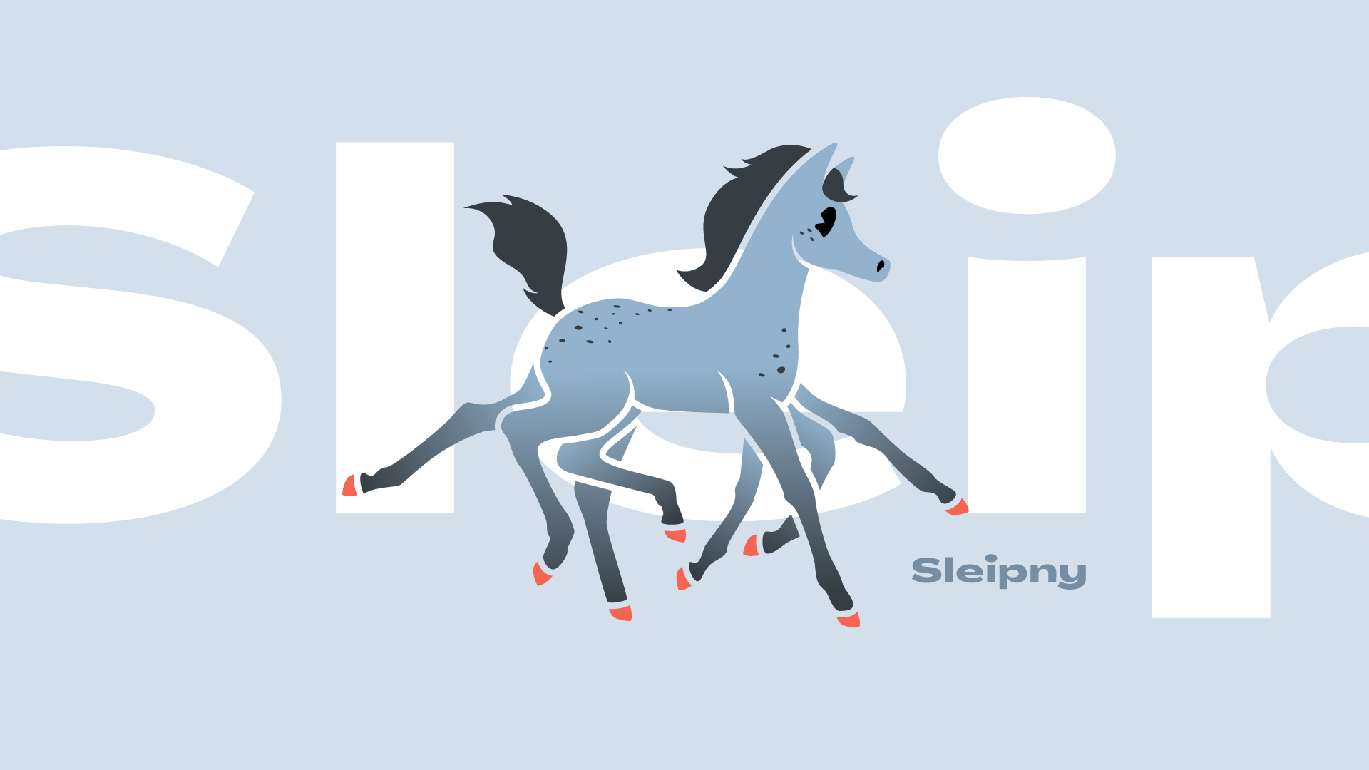 Identité de marque du catalogue équin Sleipny